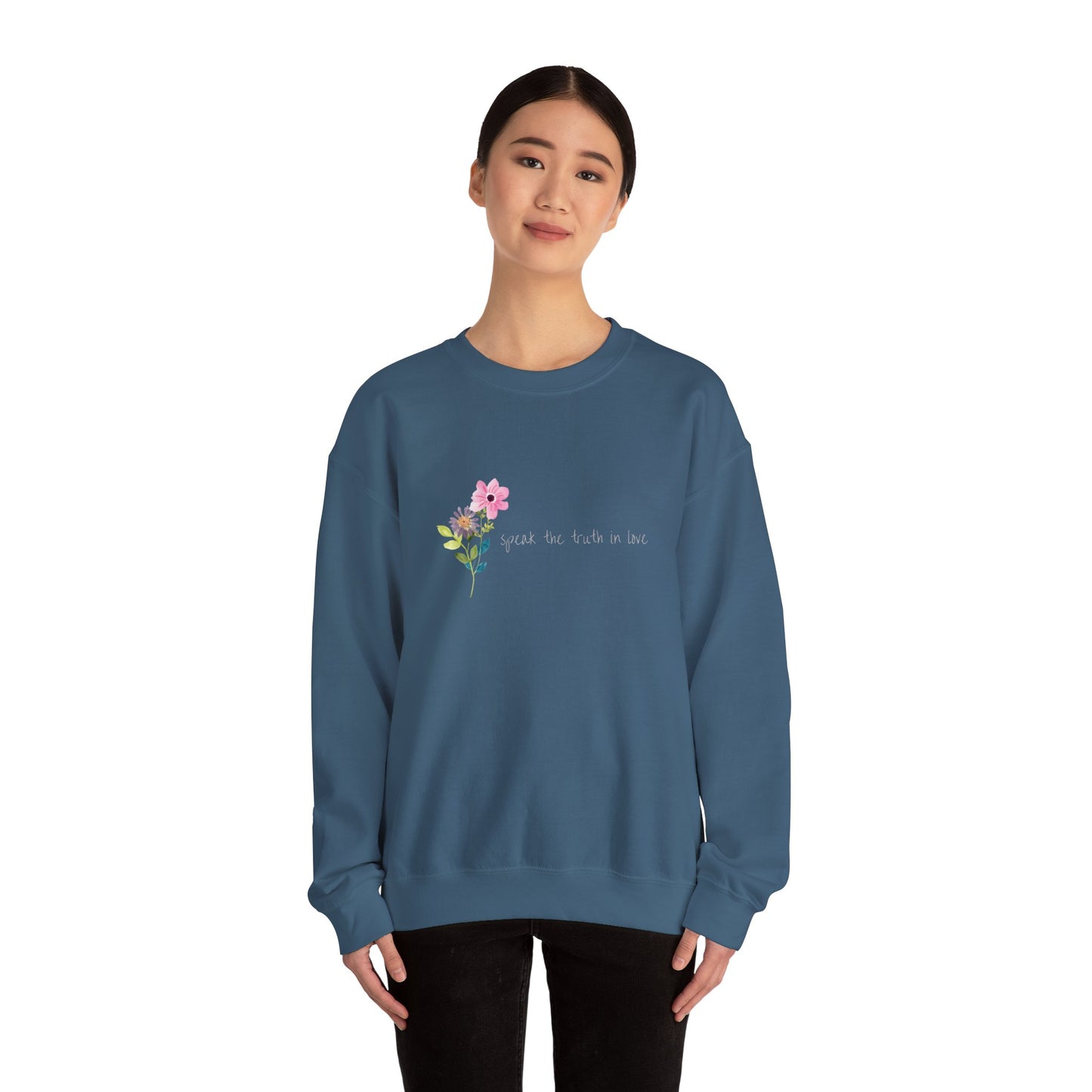 Speak the Truth in Love - Unisex Heavy Blend™ Crewneck Sweatshirt