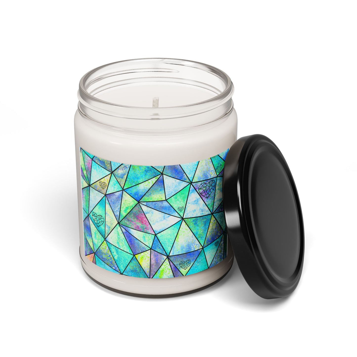 Stained Glass Heart - Scented Soy Candle, 9oz