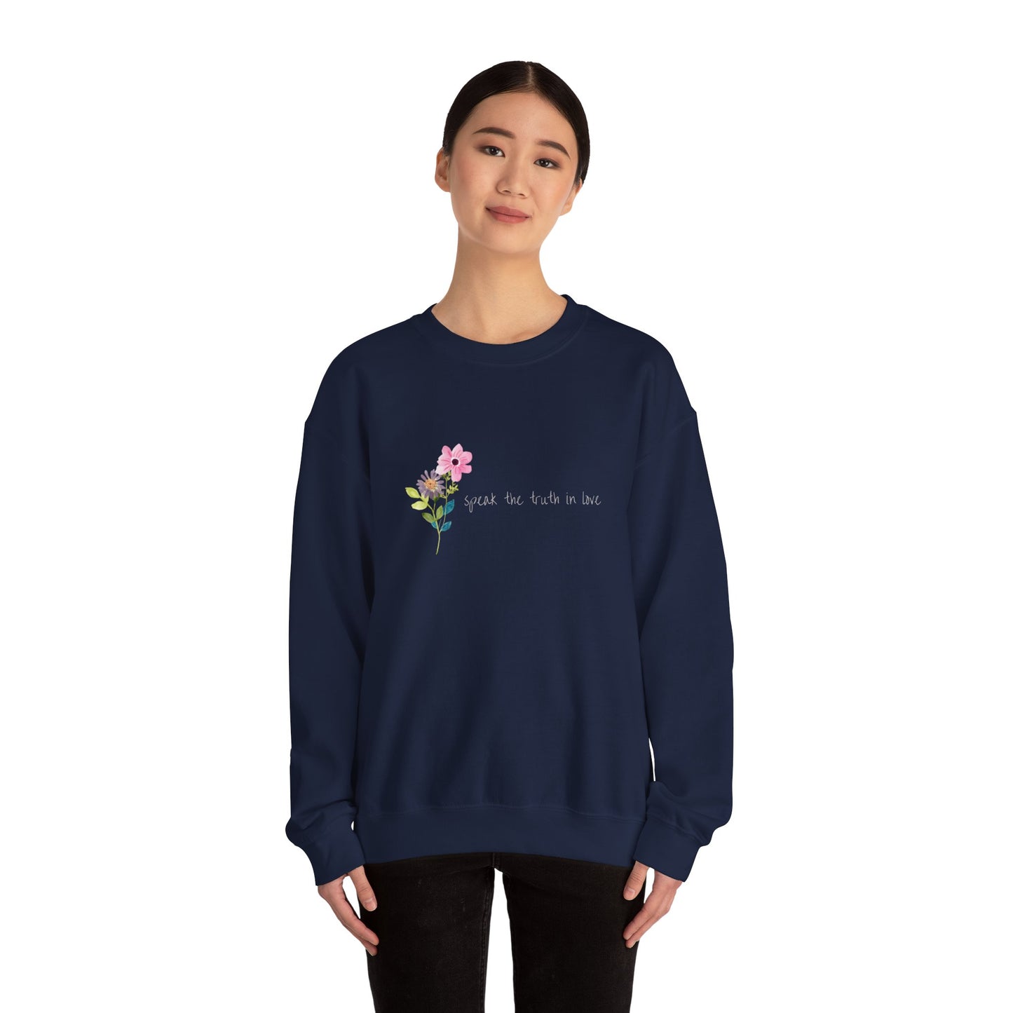 Speak the Truth in Love - Unisex Heavy Blend™ Crewneck Sweatshirt