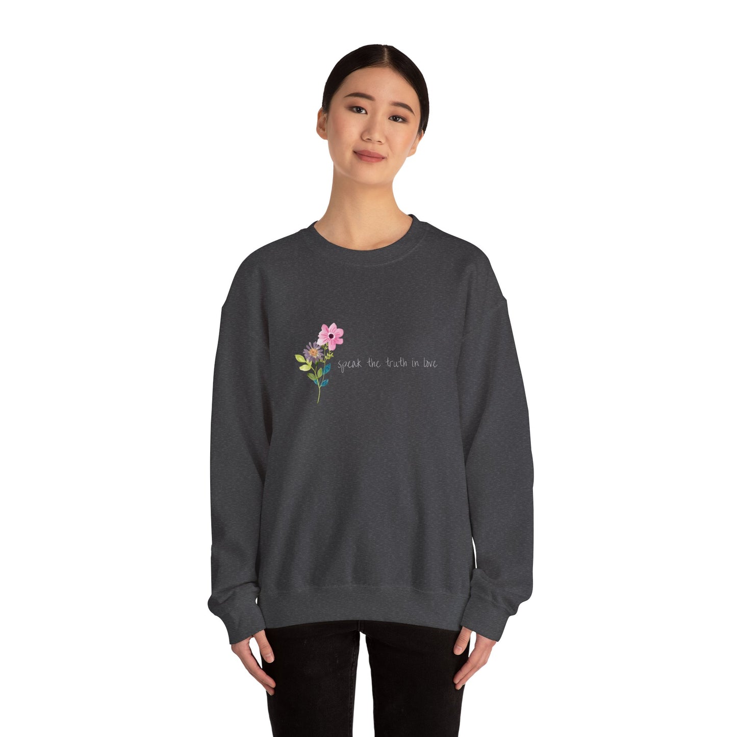 Speak the Truth in Love - Unisex Heavy Blend™ Crewneck Sweatshirt