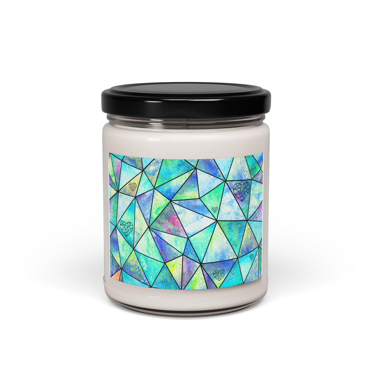 Stained Glass Heart - Scented Soy Candle, 9oz